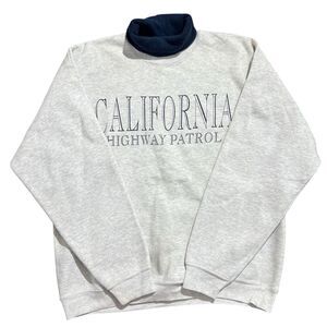 Vtg California Highway Patrol Sweater Turtleneck Sz L
